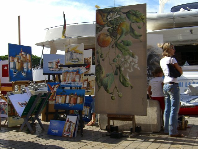 Galerie v pstavu (St-Tropz)